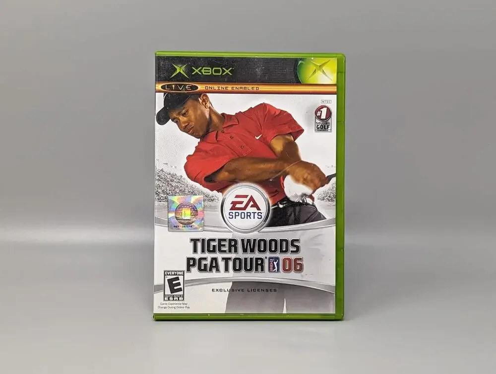 Tiger Woods PGA Tour 06 Microsoft Xbox Replacement Case & Manual Only No Game